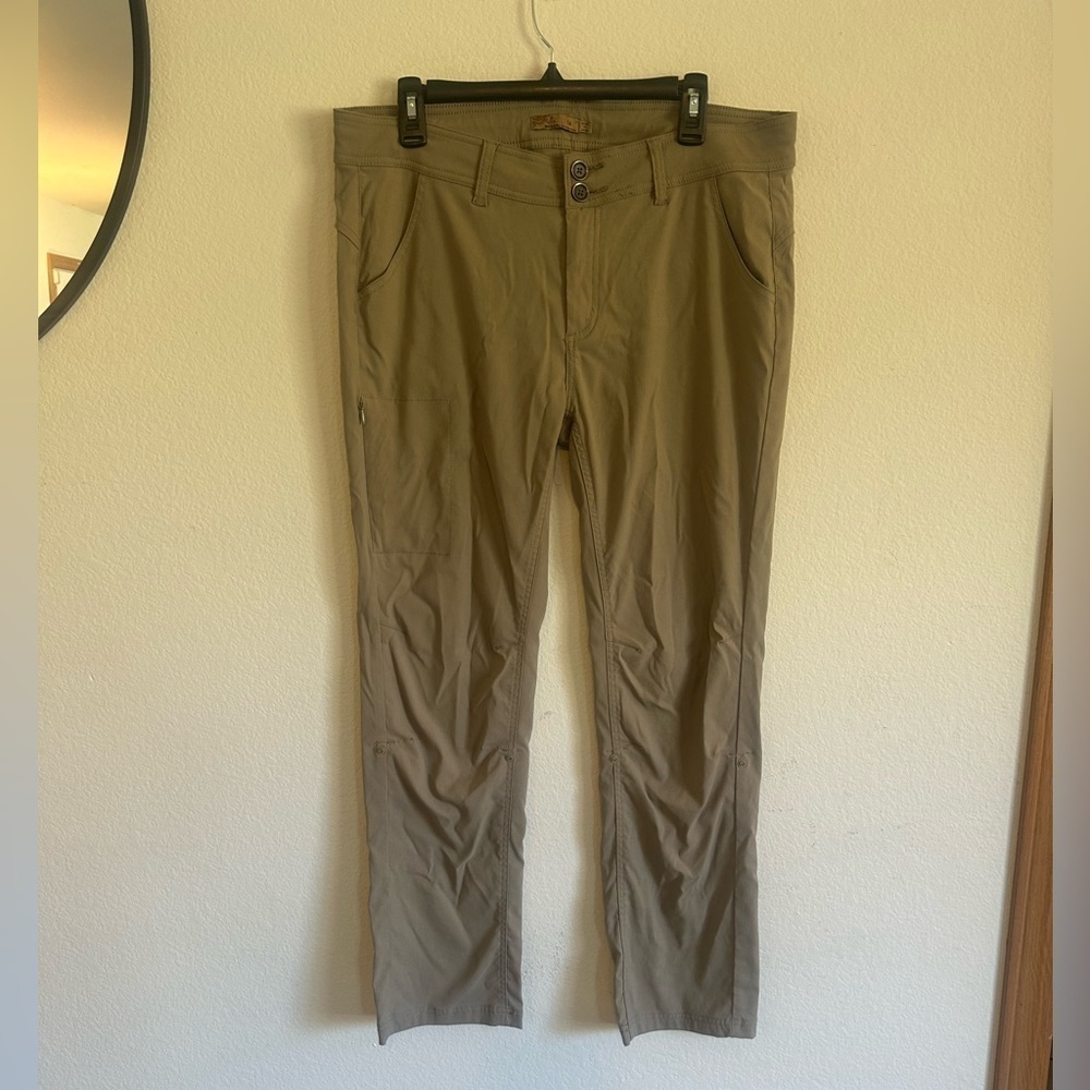 Prana tan convertible Halle Pants size 14
